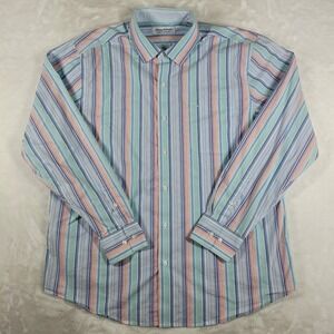 Tommy Bahama Sarasota Stretch Long Sleeve Button Down‎ Shirt Men's XL Striped